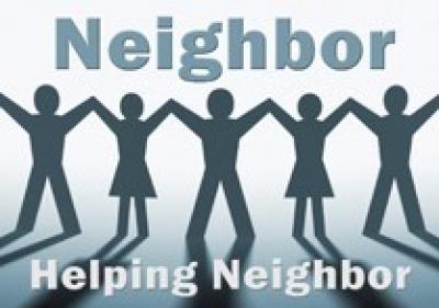 Neighbor helping Neighbor